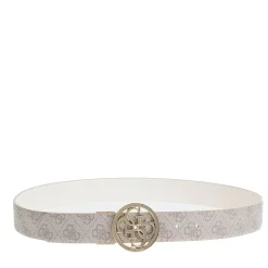 Cintura Donna GUESS Reversibile Colore Bone Logo Linea Noelle