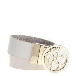 Cintura Donna GUESS Reversibile Colore Bone Logo Linea Noelle