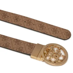 Cintura Donna GUESS Reversibile Colore Latte Logo Linea Noelle