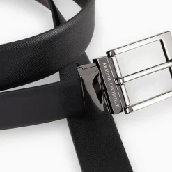 Cintura Uomo in Pelle ARMANI EXCHANGE Colore Black - Dark Brown