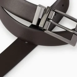 Cintura Uomo in Pelle ARMANI EXCHANGE Colore Black - Dark Brown