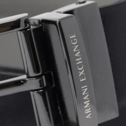 Cintura Uomo in Pelle ARMANI EXCHANGE Colore Navy - Grey