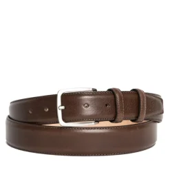 Cintura Uomo in Pelle Marrone 3,5cm - Made in Italy