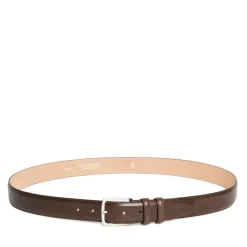 Cintura Uomo in Pelle Marrone 3,5cm - Made in Italy