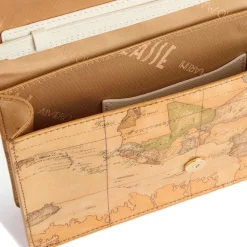 Clutch a Tracolla con Pattina 1A Classe Alviero Martini linea Heritage Geo colore Geo Classic e Avorio PO40