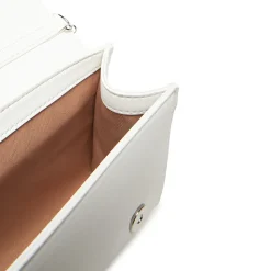 Clutch con Tracolla LOVE MOSCHINO Bianca con Logo Lettering Sfumato