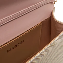 Clutch con Tracolla LOVE MOSCHINO in Canvas Rosa