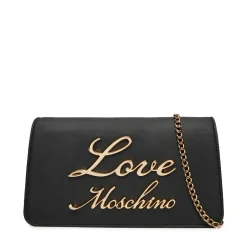 Clutch Donna a Tracolla LOVE MOSCHINO linea Lovely Chain colore Nero