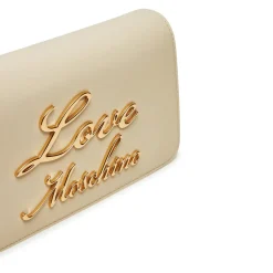 Clutch Donna a Tracolla LOVE MOSCHINO linea Lovely Chain Avorio