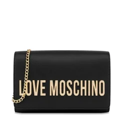 Clutch Donna con Tracolla LOVE MOSCHINO linea Smart Daily Bag Lettering Logo Nero