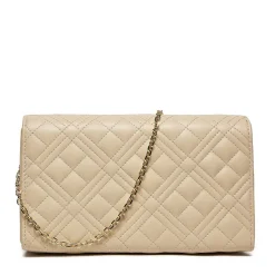 Clutch Donna con Tracolla LOVE MOSCHINO linea Smart Daily Quilted Avorio