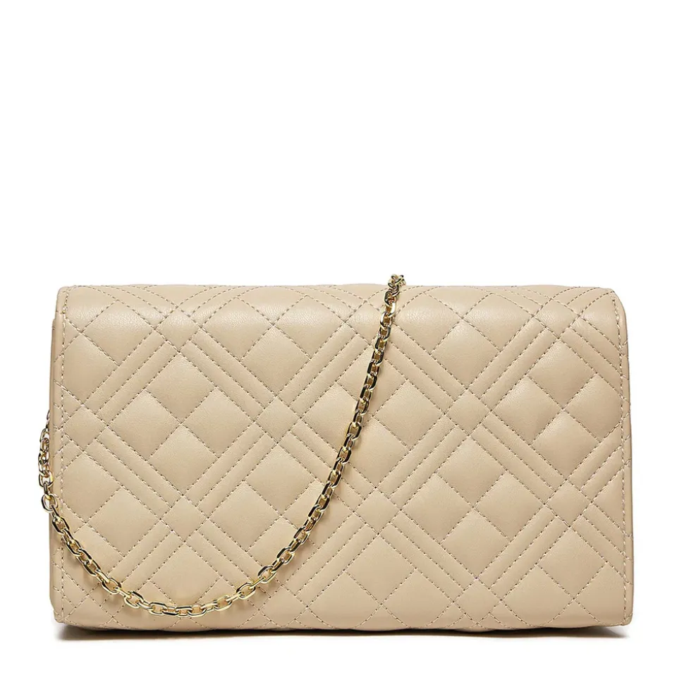 Clutch Donna con Tracolla LOVE MOSCHINO linea Smart Daily Quilted Avorio