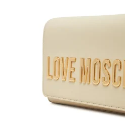 Clutch Donna con Tracolla LOVE MOSCHINO linea Smart Daily Bag Lettering Logo Avorio