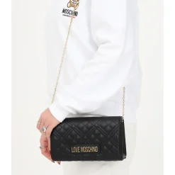 Clutch Donna con Tracolla LOVE MOSCHINO linea Smart Daily Quilted Nero