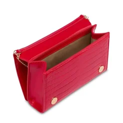 Clutch Donna con Tracolla LOVE MOSCHINO stampa Croco Rossa