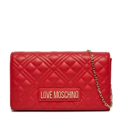 Clutch Donna con Tracolla LOVE MOSCHINO linea Smart Daily Quilted Rosso