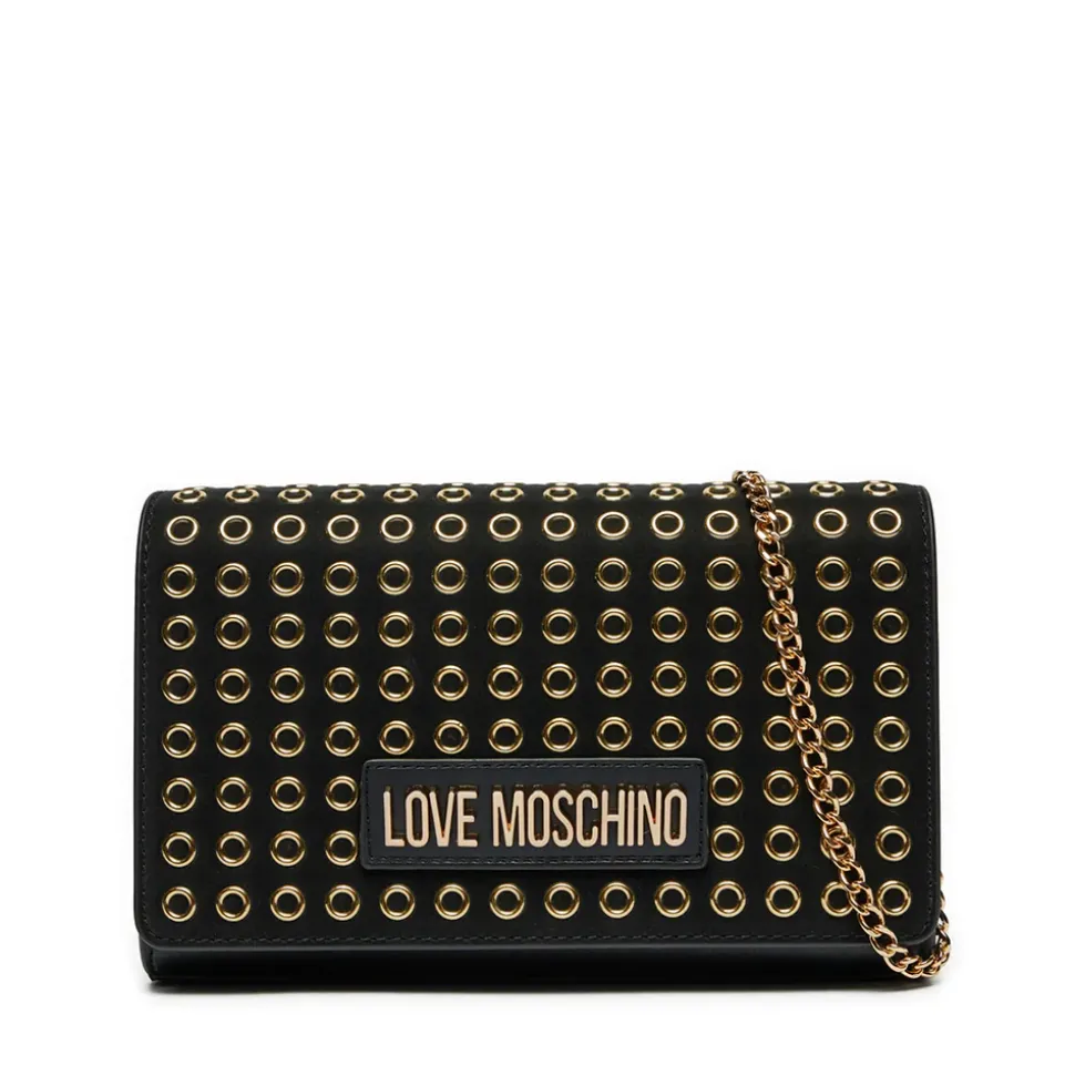 Clutch Donna con Tracolla LOVE MOSCHINO linea Glam Up Nera