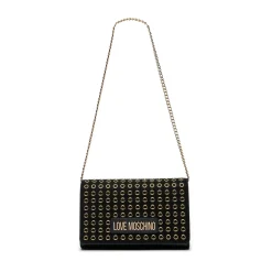 Clutch Donna con Tracolla LOVE MOSCHINO linea Glam Up Nera