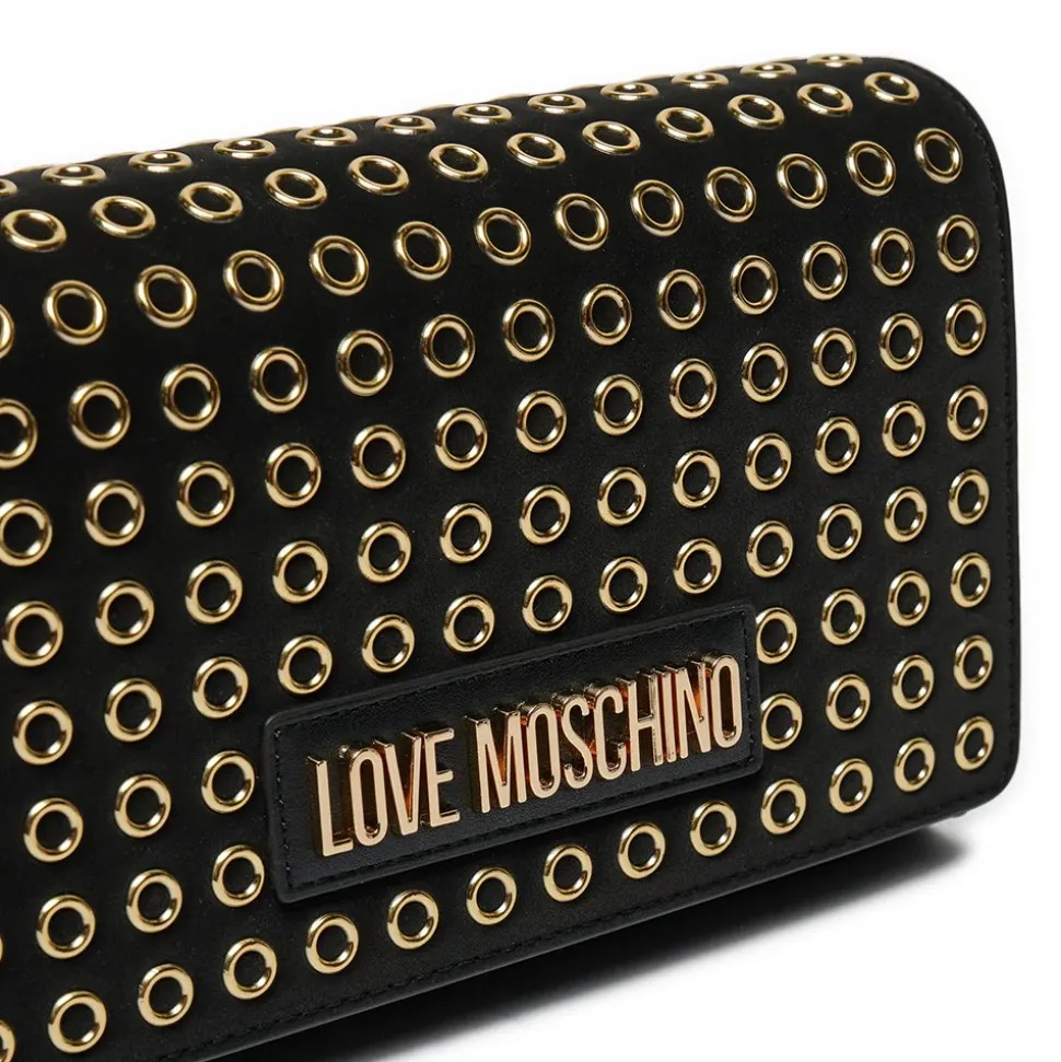 Clutch Donna con Tracolla LOVE MOSCHINO linea Glam Up Nera