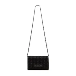 Clutch Donna con Tracolla LOVE MOSCHINO linea Glam Up Nera con Logo Canna di Fucile