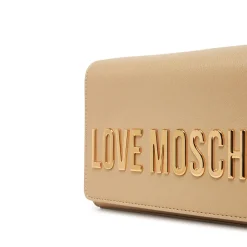 Clutch Donna LOVE MOSCHINO linea Smart Daily Bag Lettering Logo Metallic Gold