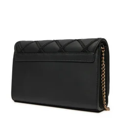 Clutch Donna LOVE MOSCHINO con Ricamo a Scacchi Nero