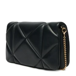 Clutch Trapuntata con Tracolla LOVE MOSCHINO linea Embossed Nero