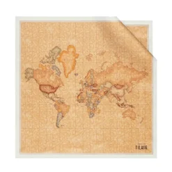 Foulard 70 x 70 cm 1A Classe Alviero Martini in Seta stampa Geo Classic e Avorio 3270