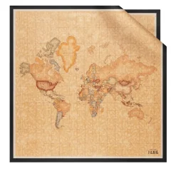 Foulard 90 x 90 cm 1A Classe Alviero Martini in Seta stampa Geo Classic e Nero 3290