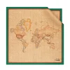 Foulard 70 x 70 cm 1A Classe Alviero Martini in Seta stampa Geo Classic e Verde Giada 3170