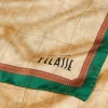 Foulard 90 x 90 cm 1A Classe Alviero Martini in Seta stampa Geo Classic e Verde Giada 3190