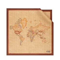 Foulard 70 x 70 cm 1A Classe Alviero Martini in Seta stampa Geo Classic e Castagna 3170
