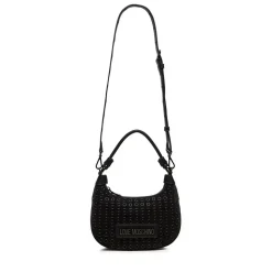 Hobo Bag a Mano LOVE MOSCHINO linea Glam Up Nera con Logo Canna di Fucile