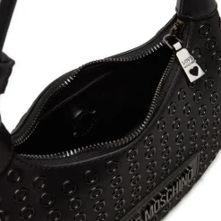 Hobo Bag a Mano LOVE MOSCHINO linea Glam Up Nera con Logo Canna di Fucile