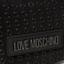 Hobo Bag a Mano LOVE MOSCHINO linea Glam Up Nera con Logo Canna di Fucile