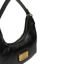 Hobo Bag a Mano LOVE MOSCHINO Nera con Placca Logo