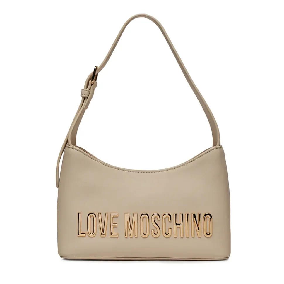 Hobo Bag a Spalla LOVE MOSCHINO linea Bold Bag Avorio