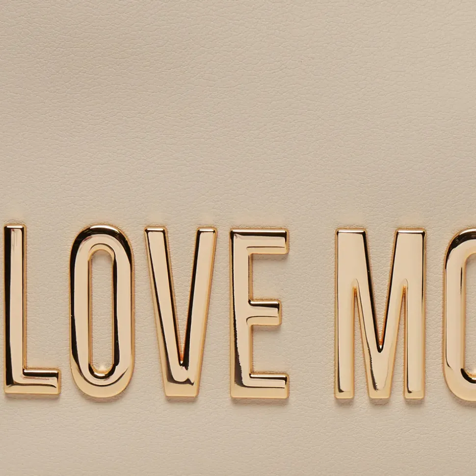 Hobo Bag a Spalla LOVE MOSCHINO linea Bold Bag Avorio
