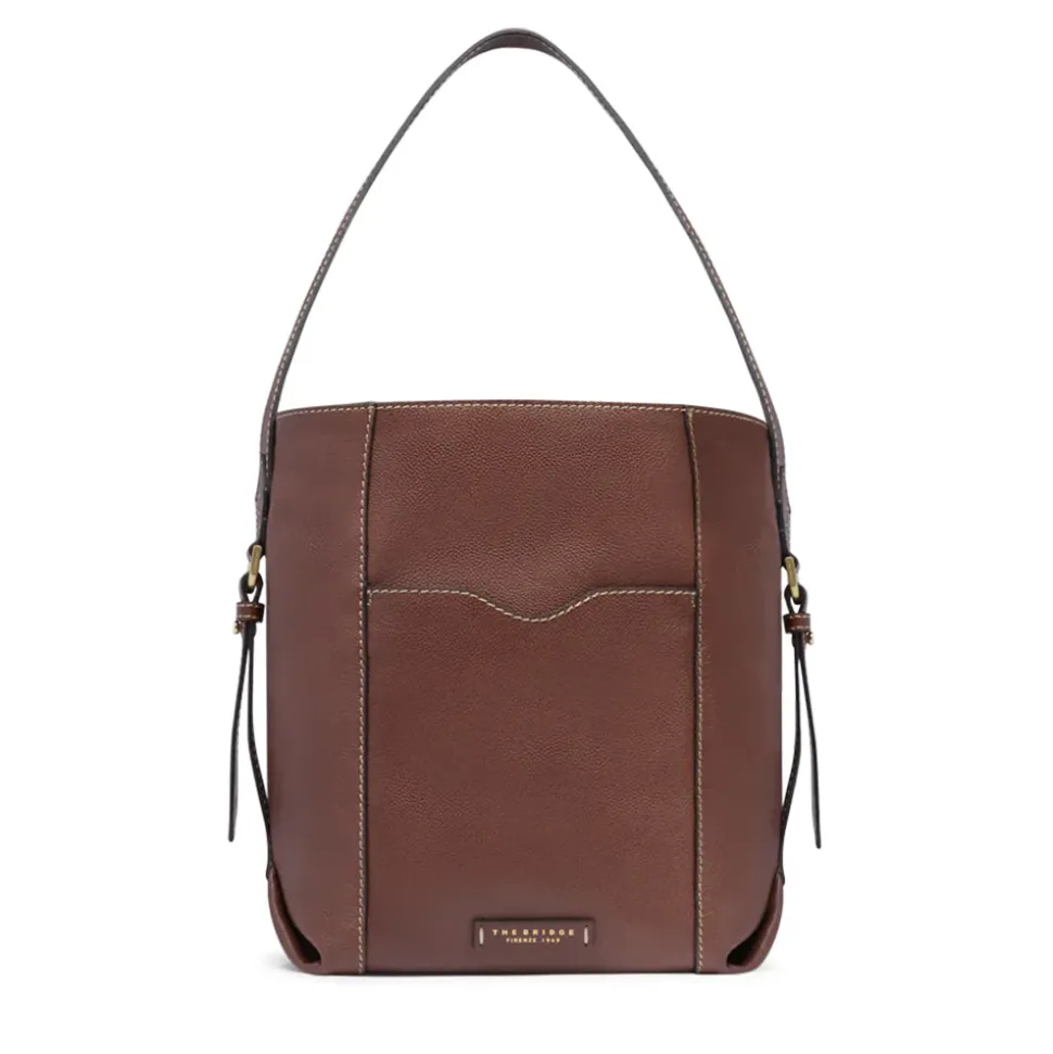 Hobo Bag Donna THE BRIDGE linea Gemma in Pelle Marrone