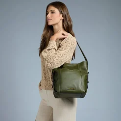 Hobo Bag Donna THE BRIDGE linea Gemma in Pelle Marrone