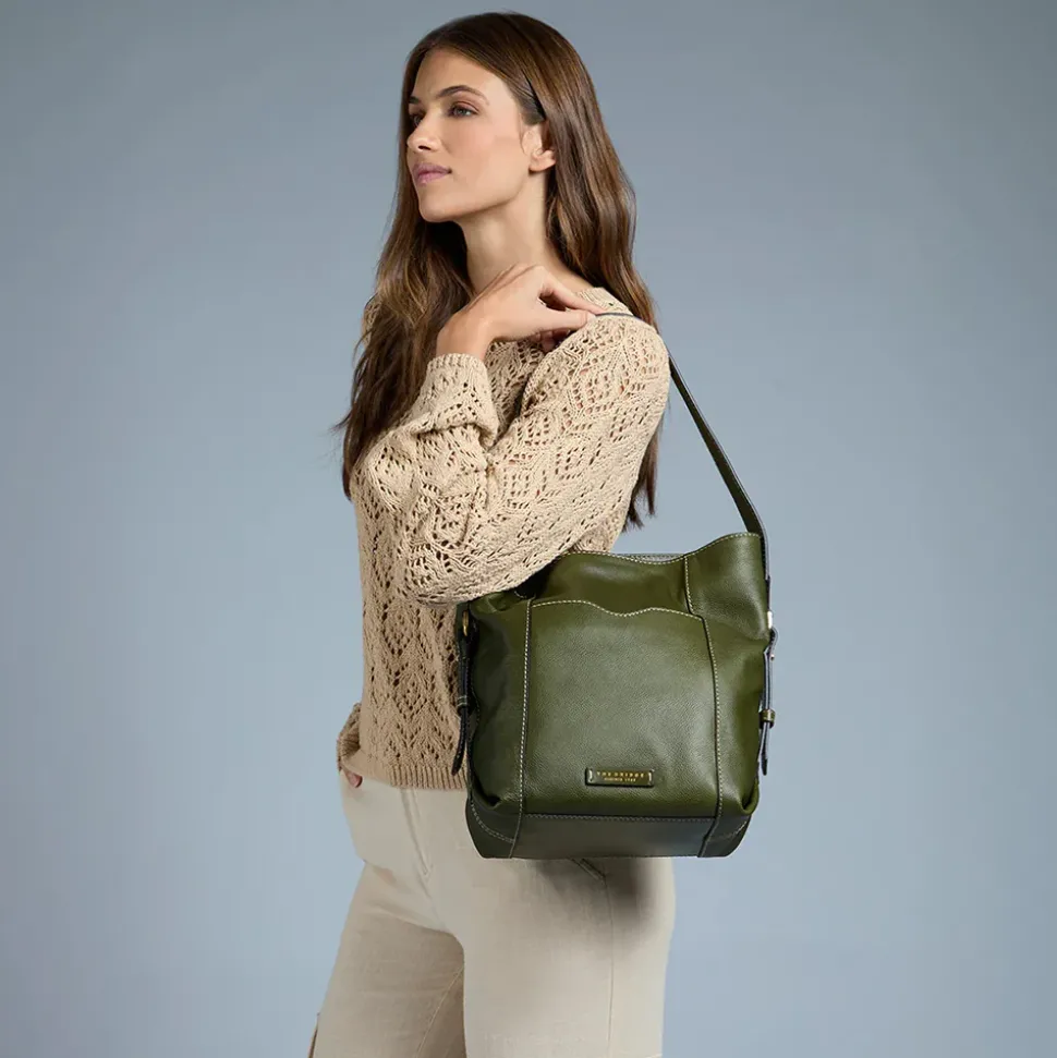 Hobo Bag Donna THE BRIDGE linea Gemma in Pelle Marrone