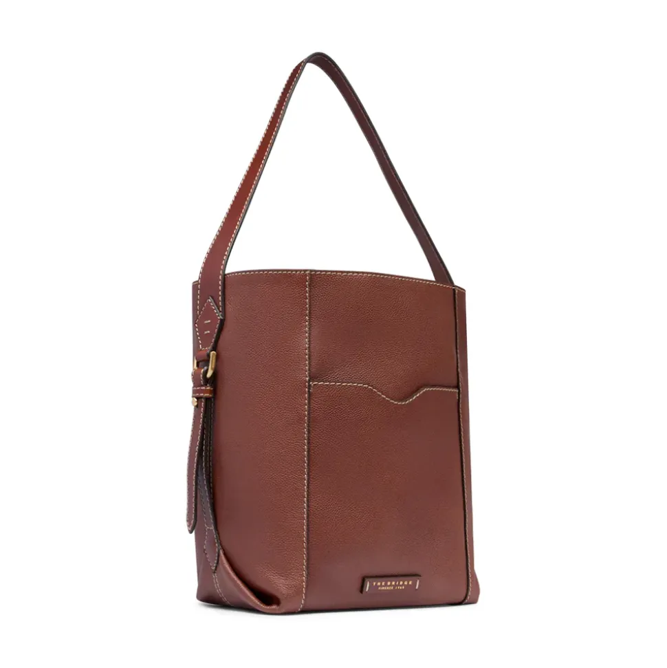 Hobo Bag Donna THE BRIDGE linea Gemma in Pelle Marrone