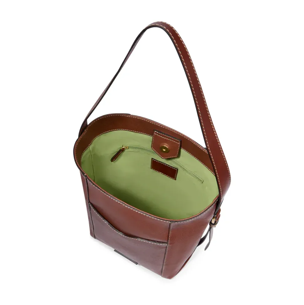 Hobo Bag Donna THE BRIDGE linea Gemma in Pelle Marrone