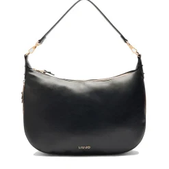 Hobo Bag Large con Tracolla LIU JO Better effetto Bottalato Nero