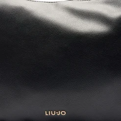 Hobo Bag Large con Tracolla LIU JO Better effetto Bottalato Nero