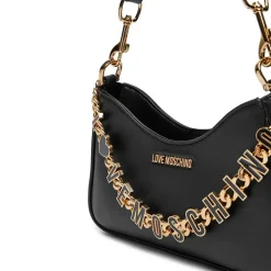 Hobo Bag LOVE MOSCHINO linea Dangling in Pelle Nera