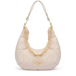 Hobo Bag LOVE MOSCHINO linea Geometric Quilted Trapuntato Avorio