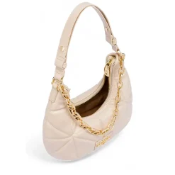 Hobo Bag LOVE MOSCHINO linea Geometric Quilted Trapuntato Avorio