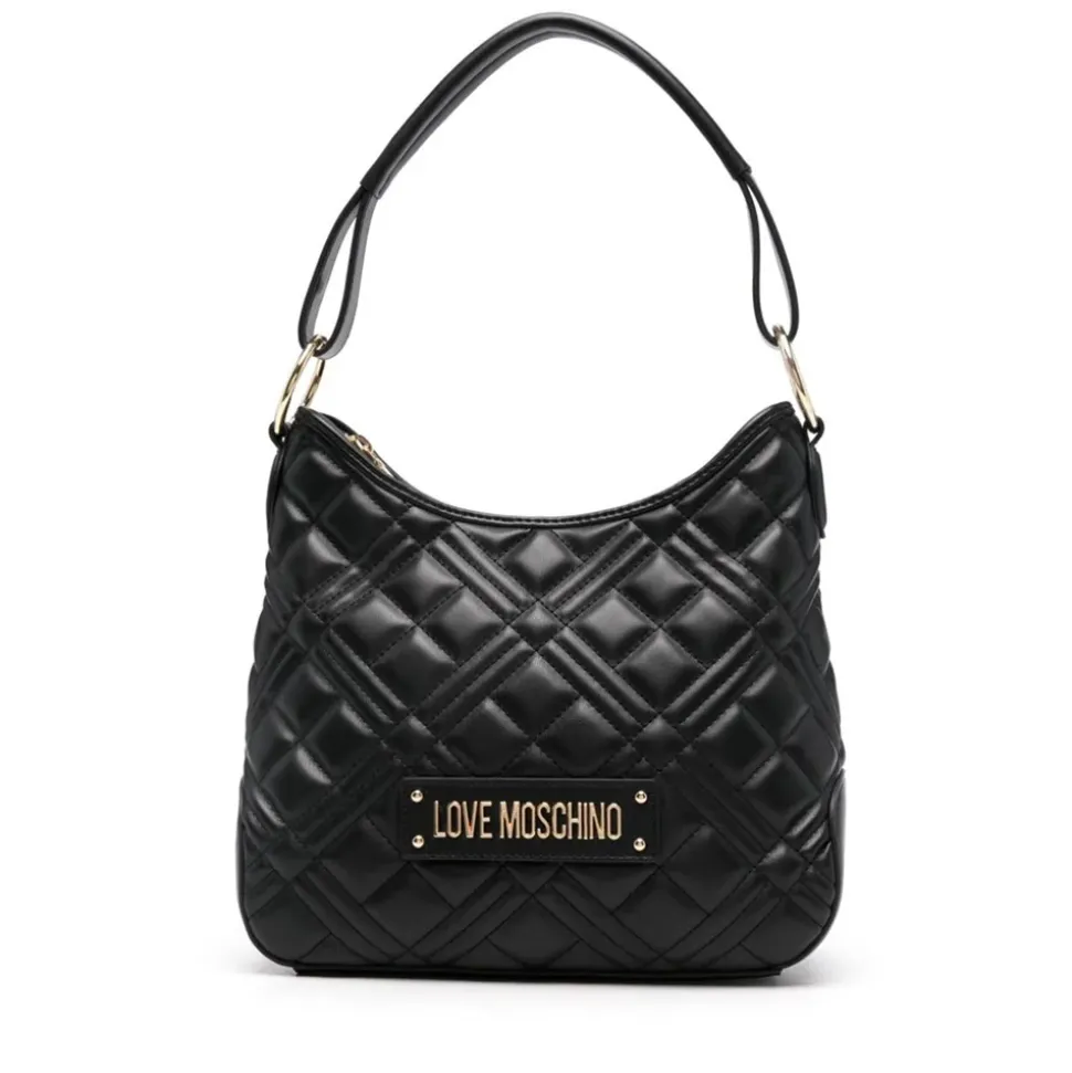 Hobo Bag LOVE MOSCHINO linea Quilted colore Nero