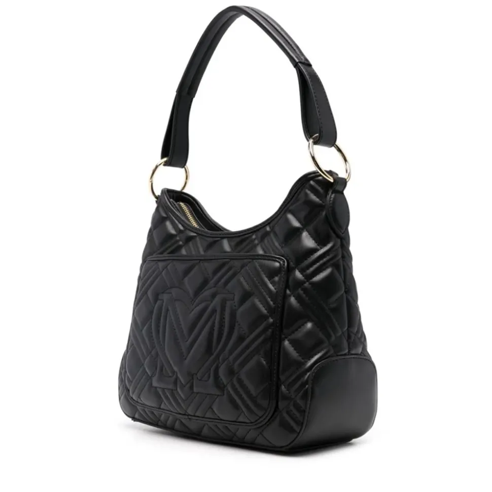 Hobo Bag LOVE MOSCHINO linea Quilted colore Nero